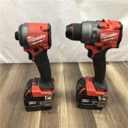 AS-IS Milwaukee FUEL 18V Lithium-Ion Brushless Cordless Hammer Drill and Impact Driver Combo Kit