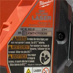 AS-IS Milwaukee 12-Volt Lithium-Ion Cordless Green 250 ft. 3-Plane Laser Level Kit