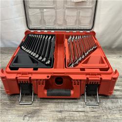 AS-IS Milwaukee Metric/SAE Combination Wrench Set with PACKOUT Organizer (30-Piece)