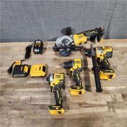 HOUSTON LOCATION - AS-IS DEWALT 4 TOOL COMBO KIT W/ (2) BATTERY & CHARGER