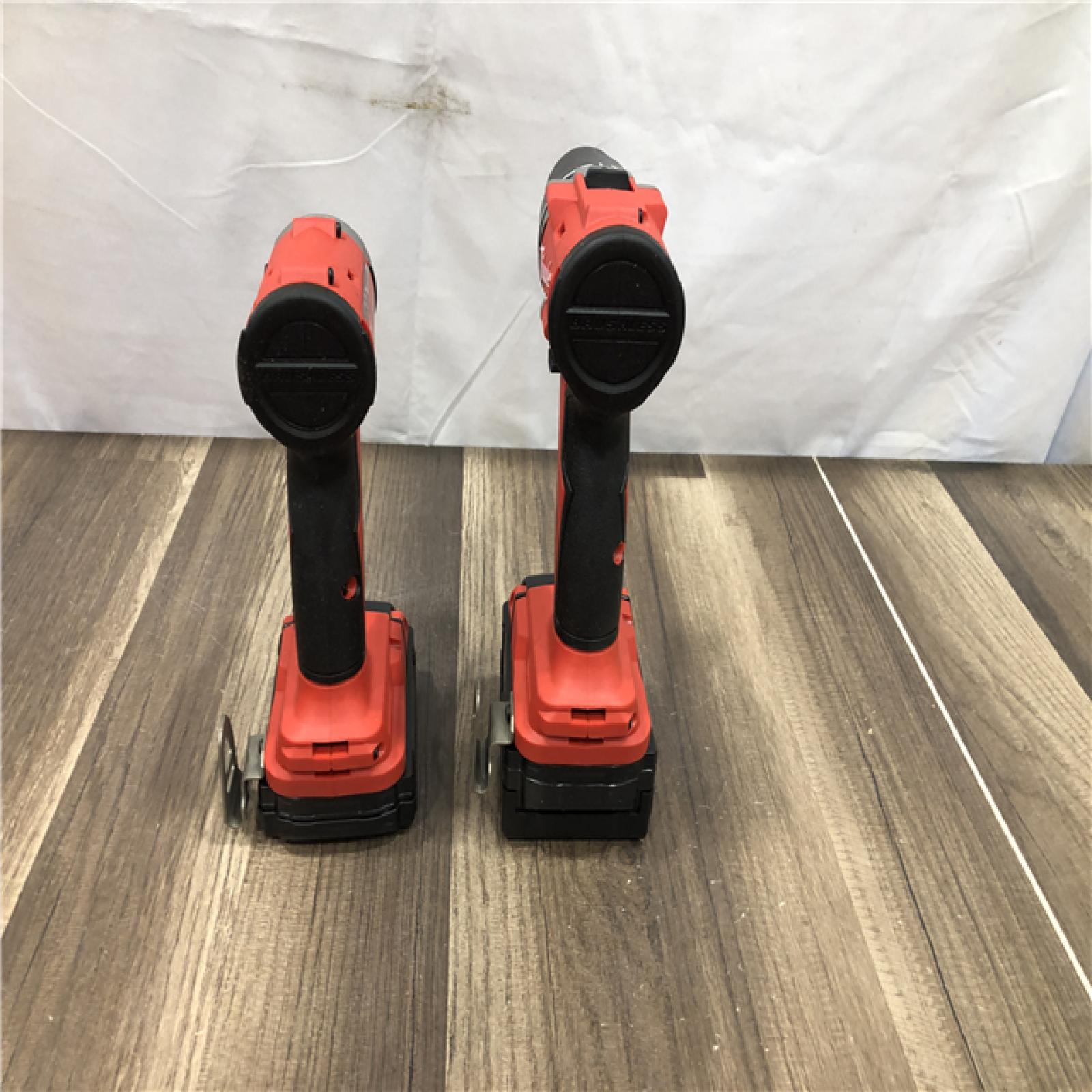AS-IS Milwaukee 18-Volt Lithium-Ion Brushless Cordless Compact Hammer Drill/Impact Combo Kit