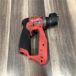 AS-IS Milwaukee FUEL 12V Lithium-Ion Brushless Cordless 4-in-1 Installation 3/8 in. Drill Driver with 4 Tool Head (Tool-Only)