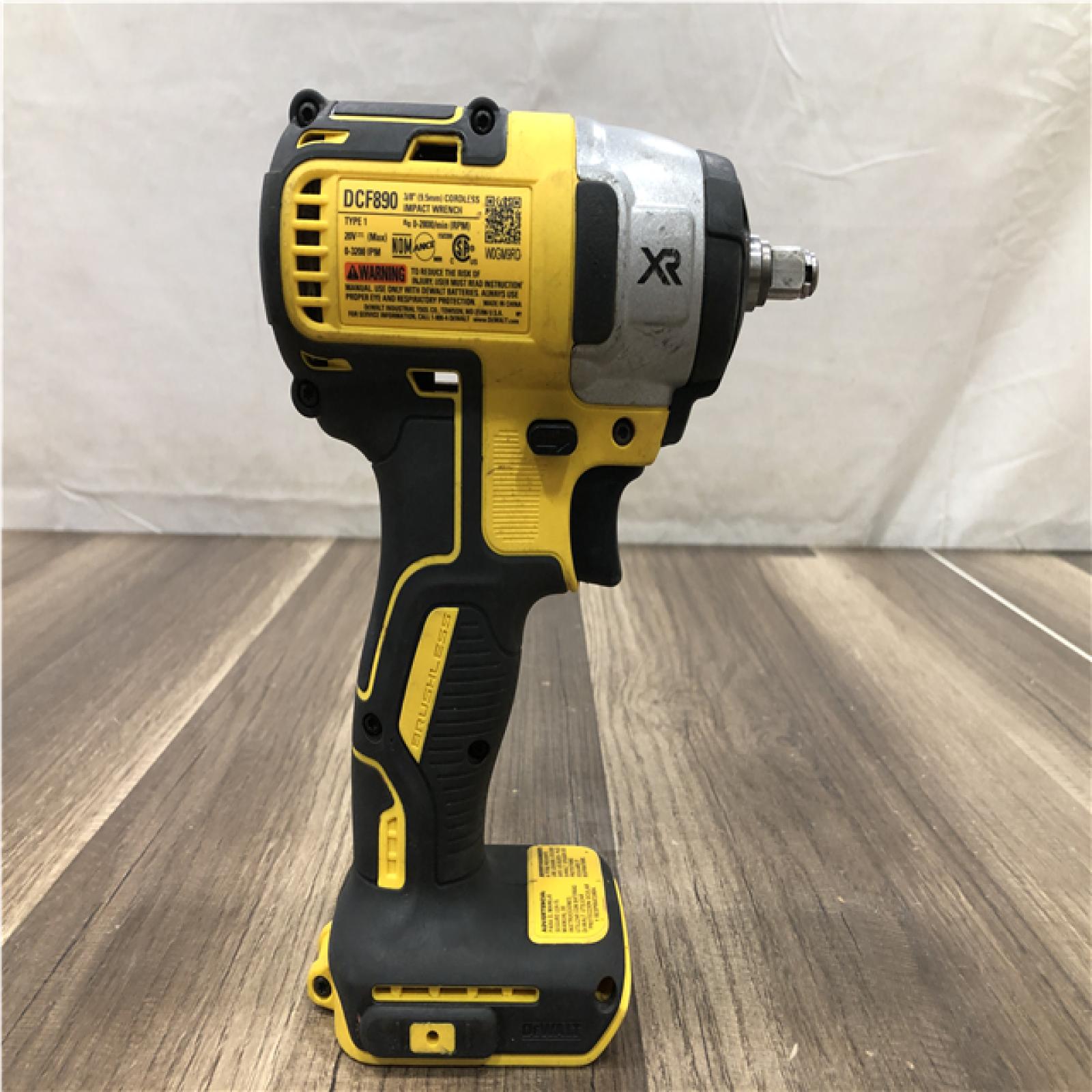 AS-IS DEWALT 20V MAX XR Cordless Brushless 3/8 in. Compact Impact Wrench (Tool Only)
