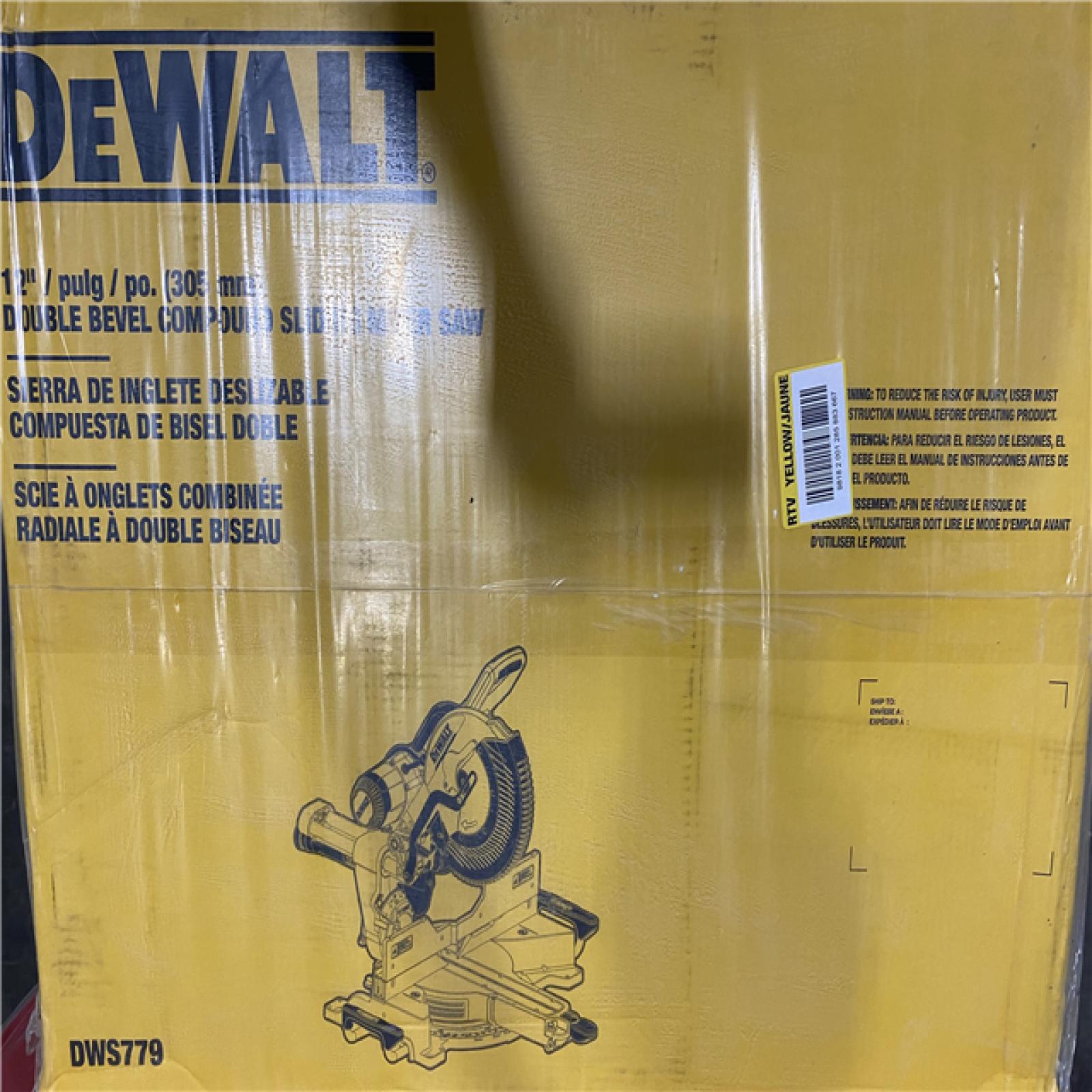 NEW- DeWalt 15 Amps 12 in. Corded Dual-Bevel Sliding Compound Miter Saw