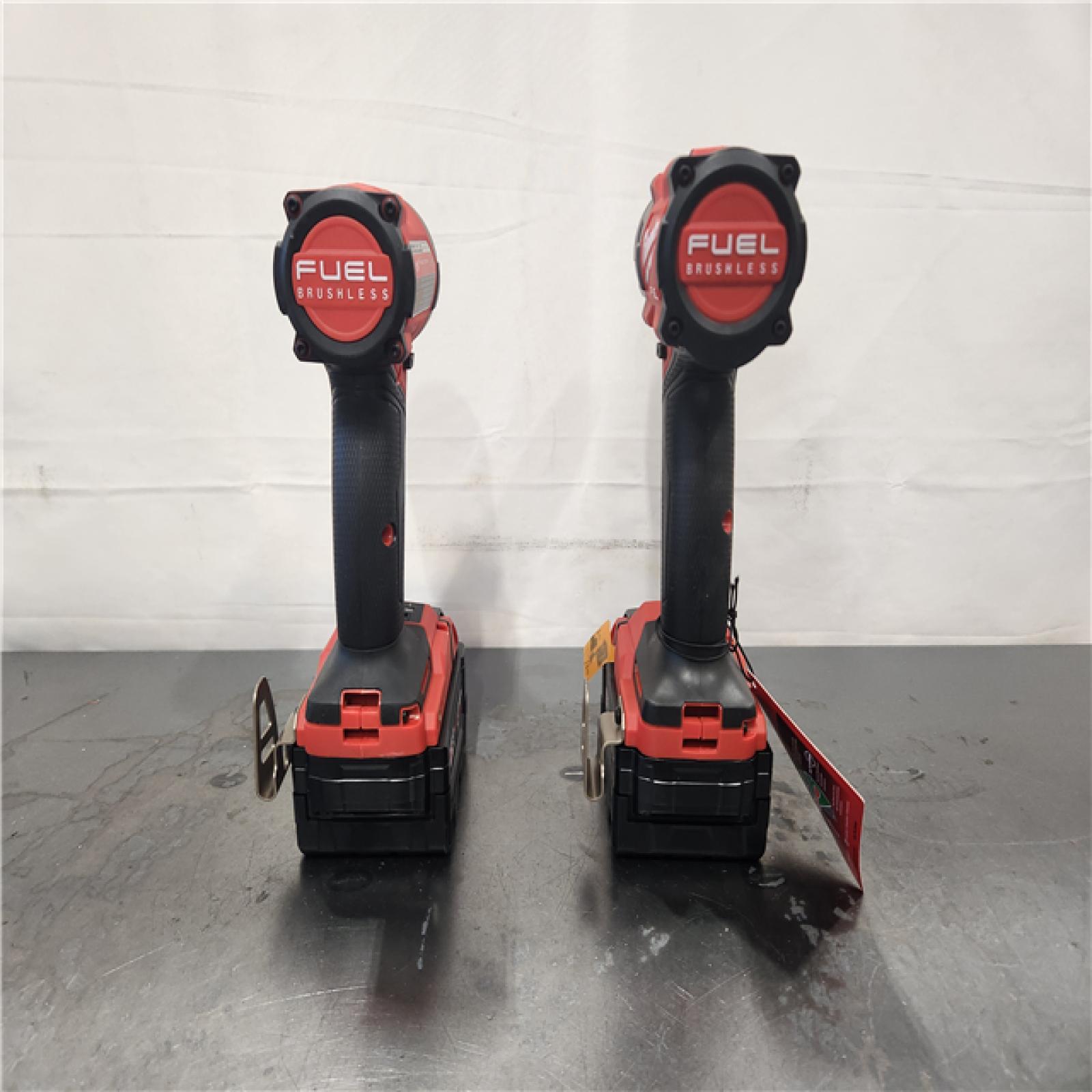 AS-IS- Milwaukee  FUEL 18V Lithium-Ion Brushless Cordless Hammer Drill and Impact Driver Combo Kit