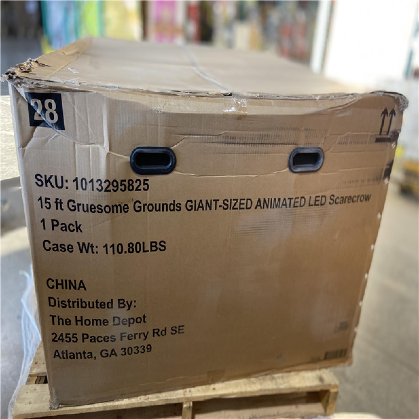 DALLAS LOCATION - Home Accents Holiday 15 ft. Gruesome Grounds Giant-Sized Animated LED Worricrow H10