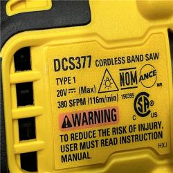 AS-IS DEWALT ATOMIC 20V MAX Lithium-Ion Cordless Brushless 1-3/4 in. Bandsaw Kit