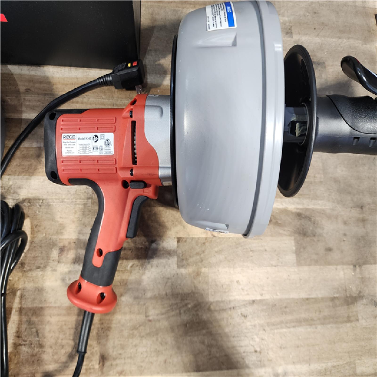 HOUSTON LOCATION - AS-IS RIGID K-45 DRAIN CLEANING MACHINE