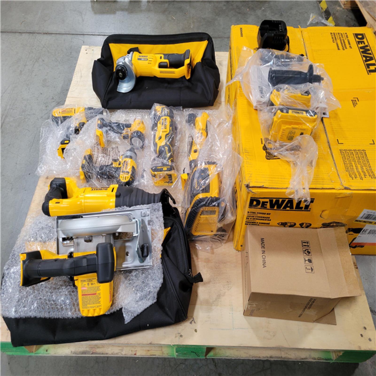 CALIFORNIA AS-IS DEWALT 9 TOOL COMBO KIT