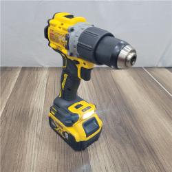 AS-IS DEWALT 20V Lithium-Ion Compact Cordless 1/2 in. Hammer Drill with 20V MAX XR 5 Ah Battery Pack and Charger