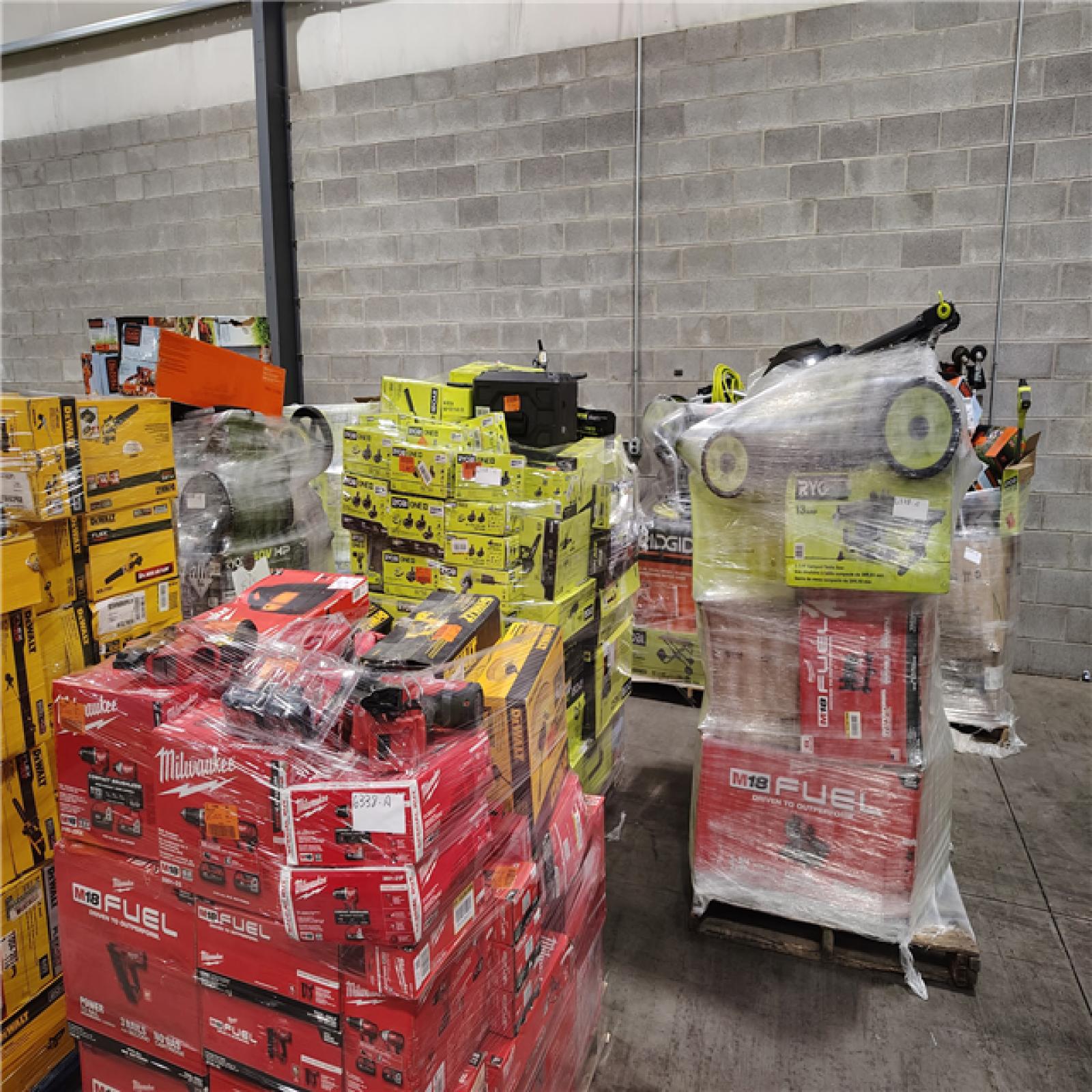 Pittston Location As-Is Power Tools Partial Truckload (12 Pallets) 6338-A
