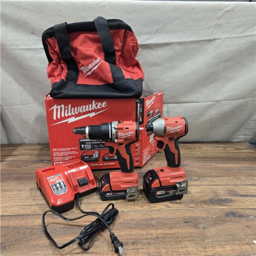 AS-IS Milwaukee M18 Compact Brushless 2-Tool Combo Kit