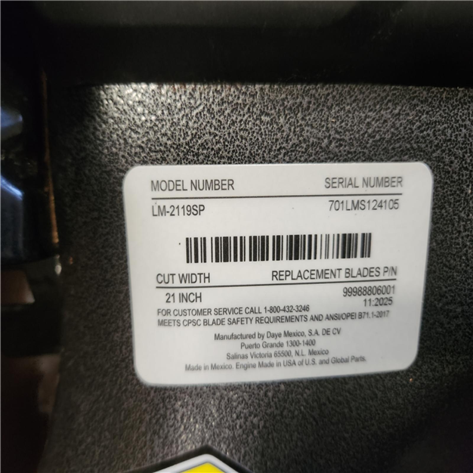Phoenix AS-IS ECHO 21 in. 190 cc Briggs and Stratton Gas 3-in-1 Dual Blade RWD Self-Propelled Lawn Mower with Single Lever Deck Adjustment