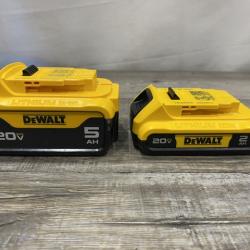 AS-IS DEWALT 20V MAX Lithium-Ion Battery Kit with 5.0Ah and 2.0Ah Battery and Charger