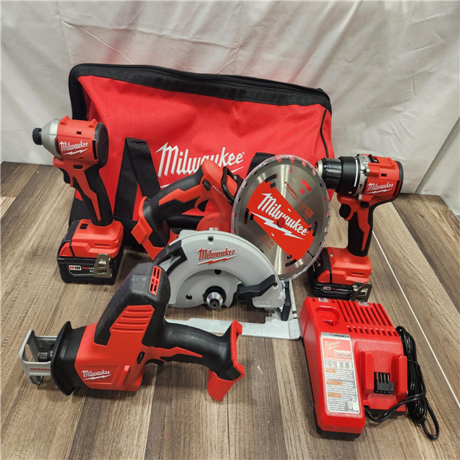 AS-IS- Milwaukee M18 4-Tool Combo Kit