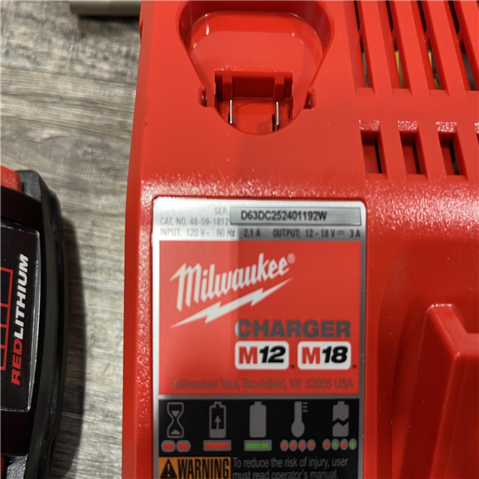 AS-IS Milwaukee 18-Volt Lithium-Ion Brushless Cordless Compact Hammer Drill/Impact Combo Kit