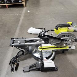 AS-IS RYOBI 15 Amp 10 in. Corded Sliding Compound Miter Saw with LED Cutline Indicator
