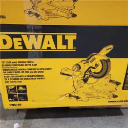 As-Is-  DEWALT 12 Double Bevel Sliding Compound Miter Saw