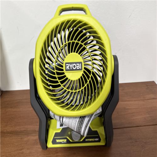 California NEW Ryobi 18V Hybrid 1.5 Fan (No Battery)
