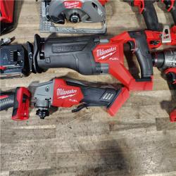 HOUSTON LOCATION - AS-IS MILWAUKEE FUEL 7 TOOL COMBO KIT W/ CHARGER & (2) BATTERY
