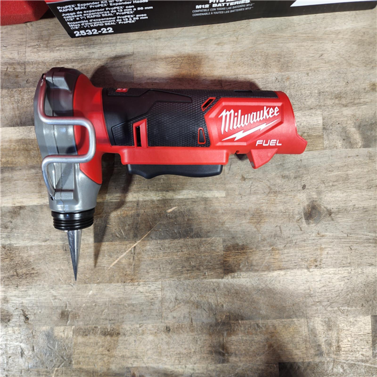 HOUSTON LOCATION - AS-IS Milwaukee M12 FUEL Brushless Cordless ProPEX Expander Tool Kit w/ ProPEX Heads and Hard Case