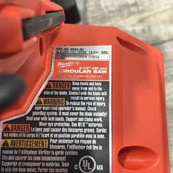 AS-IS - Milwaukee FUEL 18V Lithium-Ion Brushless Cordless 6-1/2 in. Circular Saw (Tool-Only)