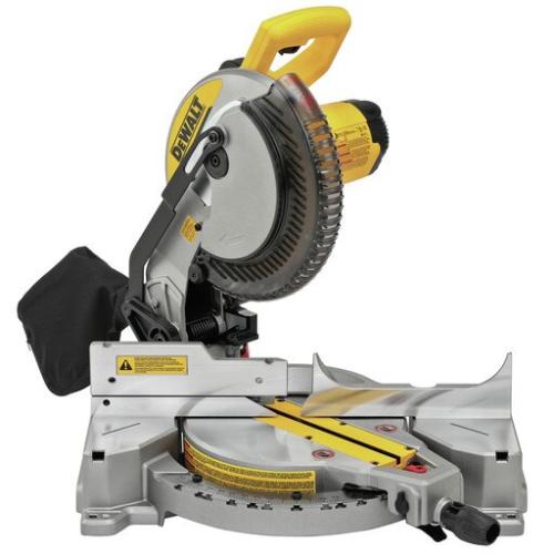 NEW-  DEWALT 15 Amp Corded 10 in. Compound Single Bevel Miter Saw