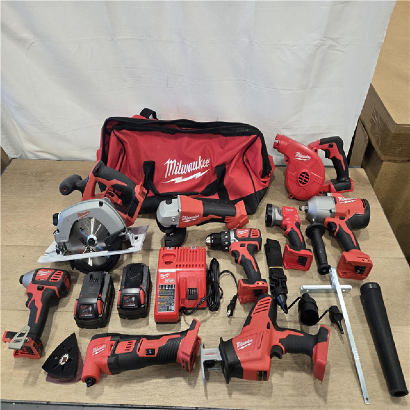 AS-IS Milwaukee 18V Cordless (9-Tool) Combo Kit