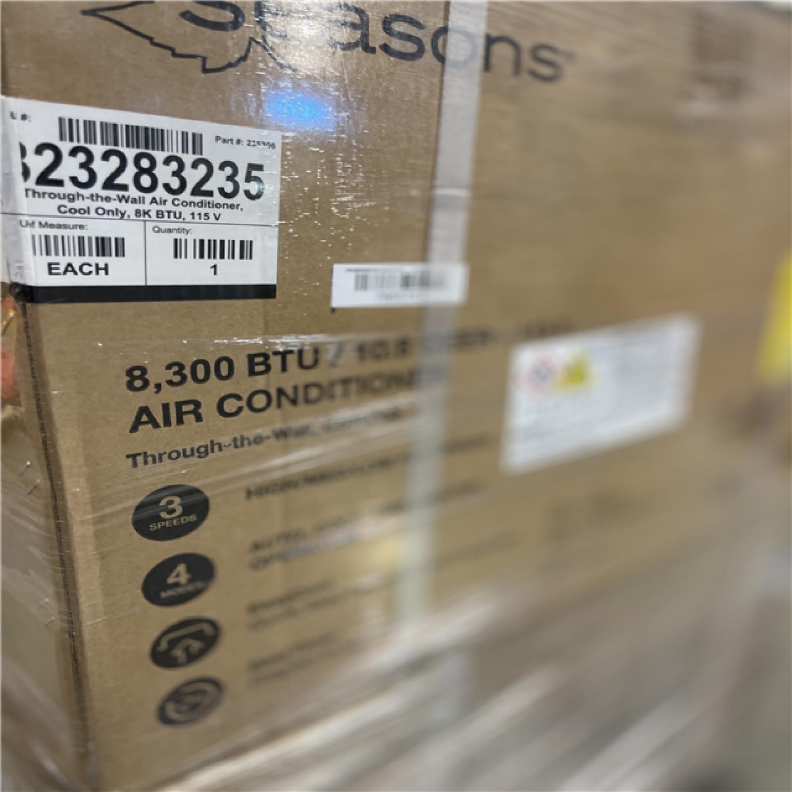 DALLAS LOCATION- NEW!- Seasons 8 000 BTU 115 V Through-The-Wall Cool-Only Air Conditioner (4 UNITS)