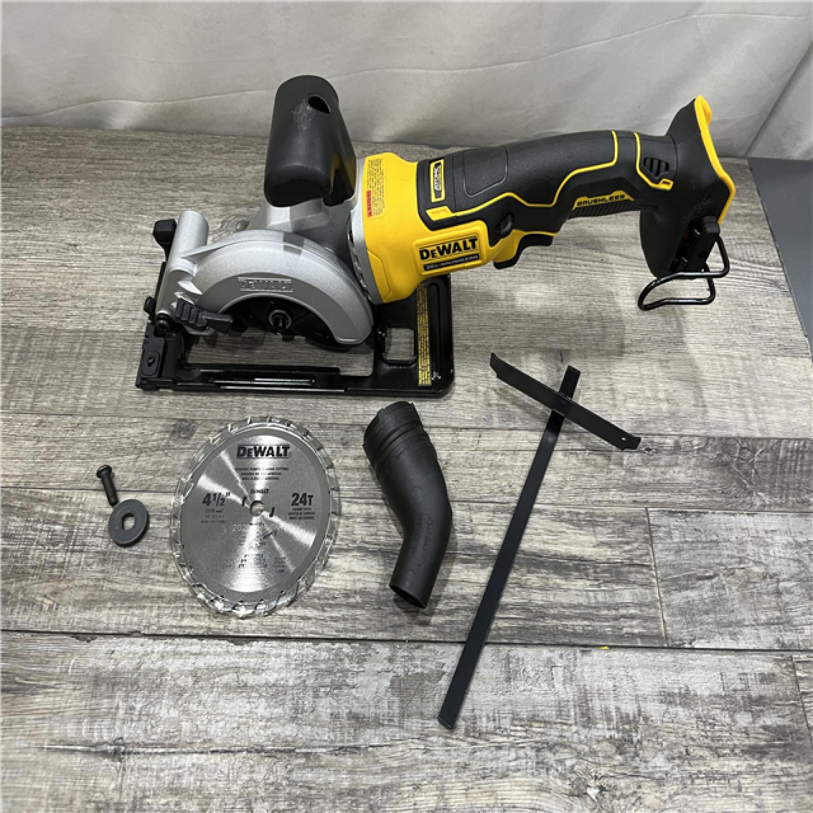 AS-IS DEWALT ATOMIC 20V MAX Cordless Brushless 4-1/2 in. Circular Saw (Tool Only)