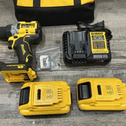 AS-IS DEWALT 20V XR Lithium-Ion Cordless Brushless 1/2 in. Drill/Driver Kit