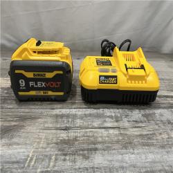 AS-IS DEWALT 20V/60V MAX FLEXVOLT Lithium-Ion 9.0Ah Battery and Charger Starter Kit