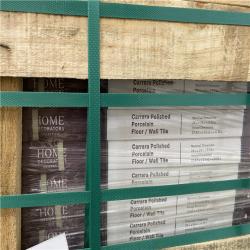 HOUSTON LOCATION - AS-IS Home Decorators Carrara Polished Porcelain Floor / Wall Tile