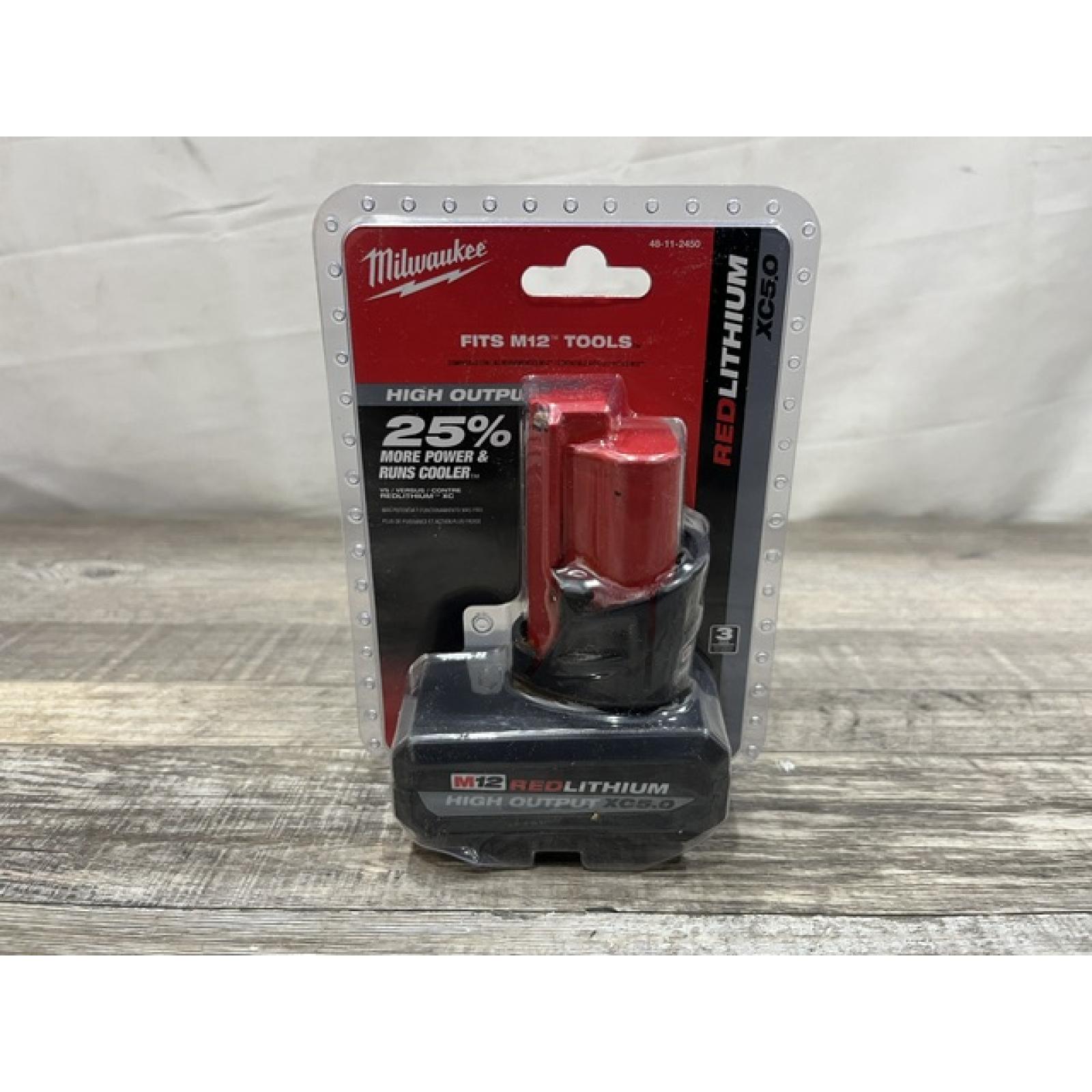 NEW - Milwaukee 12-Volt Lithium-Ion XC High Output 5.0 Ah Battery Pack