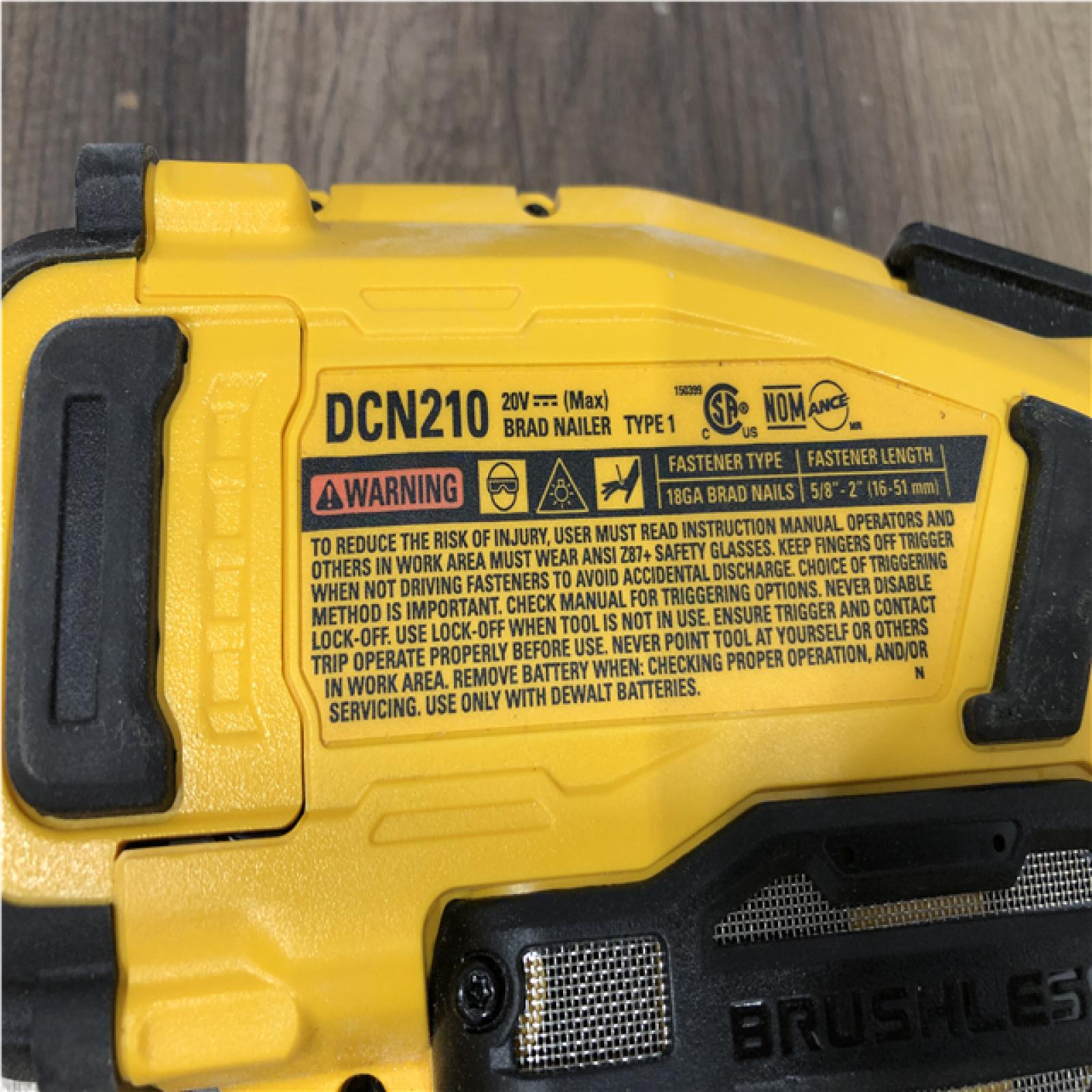 AS-IS DEWALT 20V MAX XR 18 Gauge Cordless Brad Nailer (Tool Only)