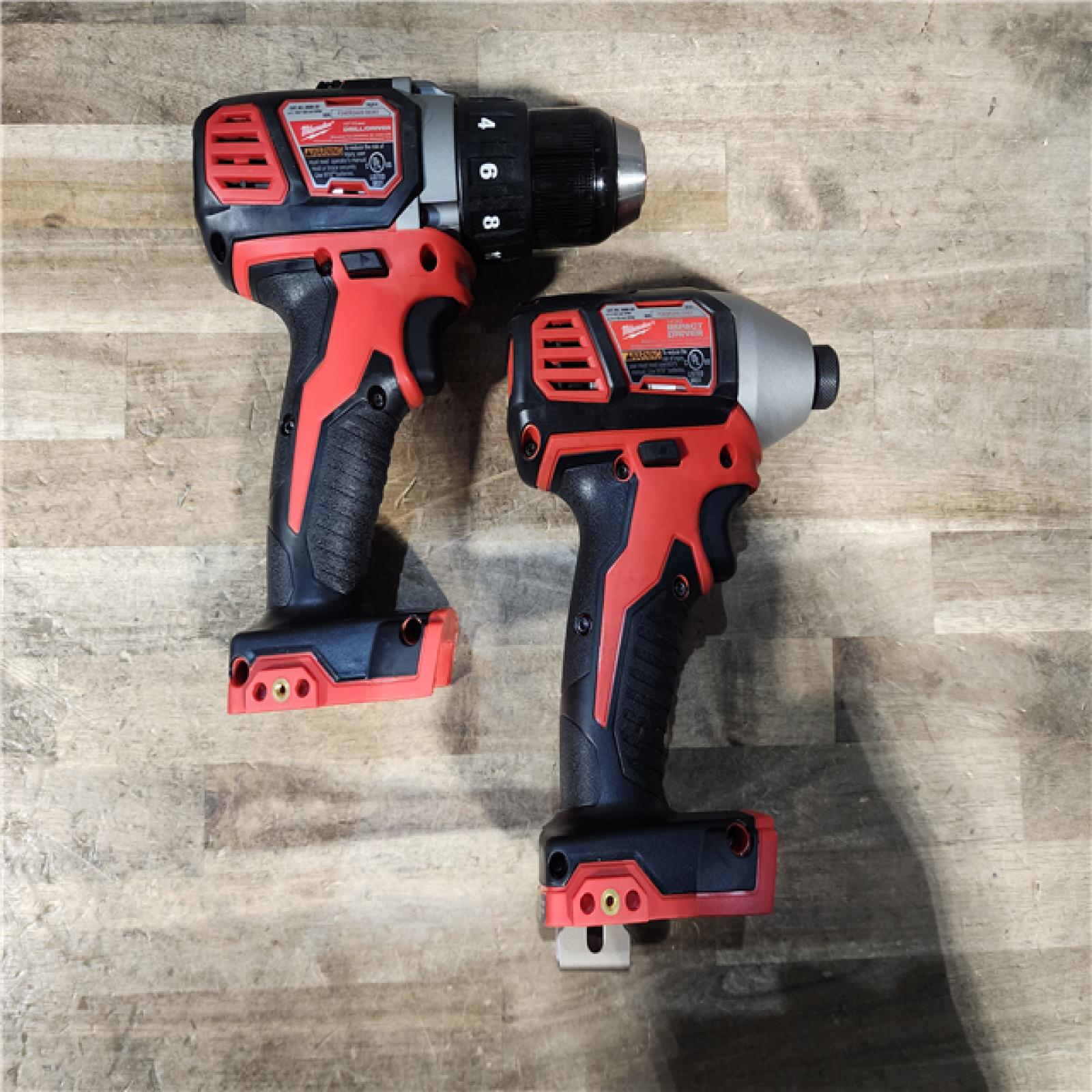 HOUSTON LOCATION - AS-IS Milwaukee M18 Brushed Cordless (2-Tool) Drill/Driver and Impact Driver Kit