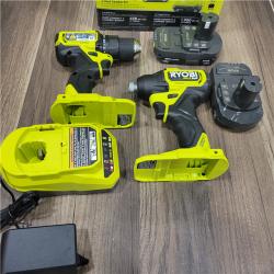 GOOD RYOBI ONE+ HP 18V Brushless Cordless Compact 1/2 in. Drill and Impact Driver Kit with (2) 1.5 Ah Batteries, Charger, and Bag