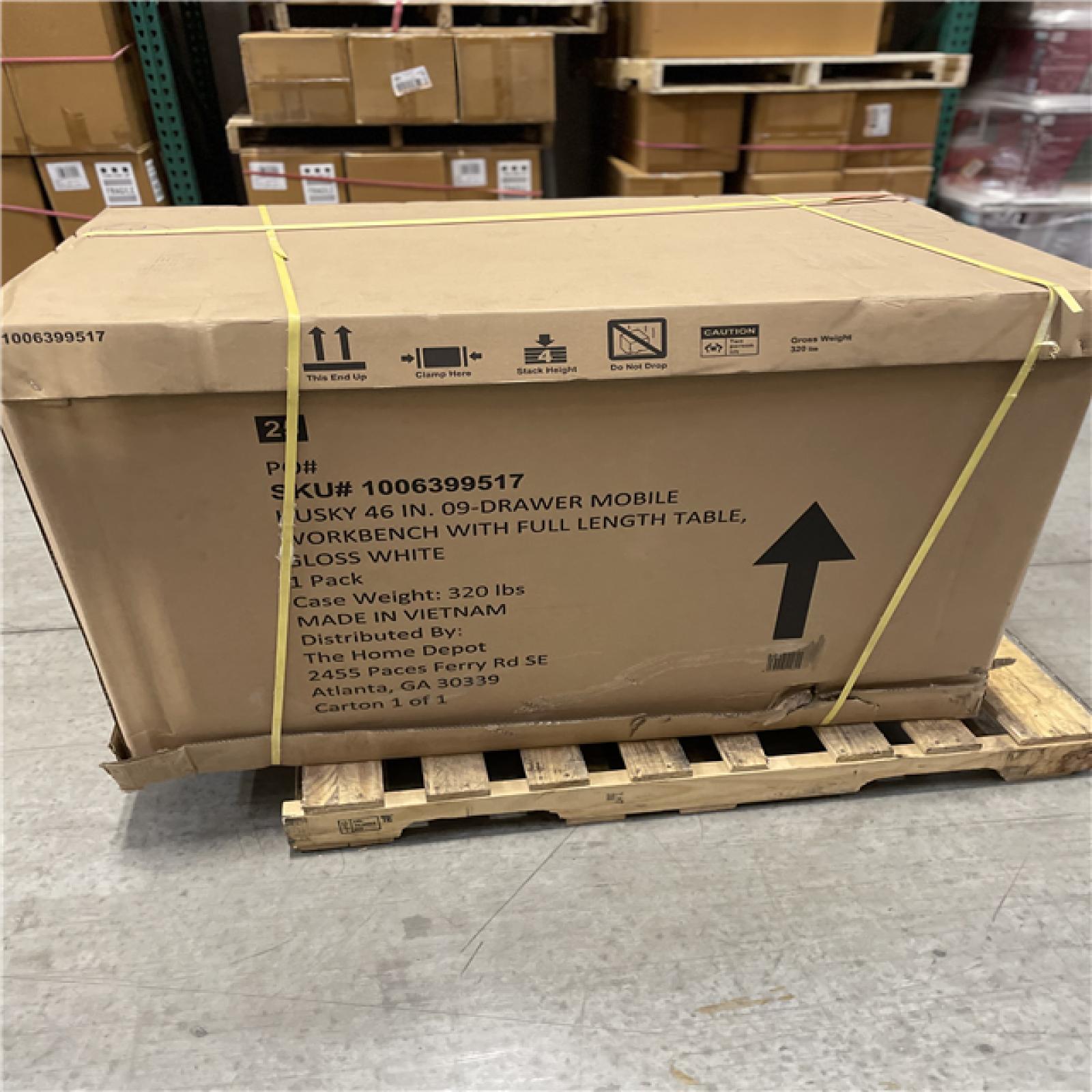 DALLAS LOCATION- Husky 46 in. W x 51 in. D Standard Duty Mobile Workbench Cabinet