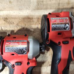 HOUSTON LOCATION - AS - IS Milwaukee 18-Volt Lithium-Ion Brushless Cordless Compact Hammer Drill/Impact Combo Kit