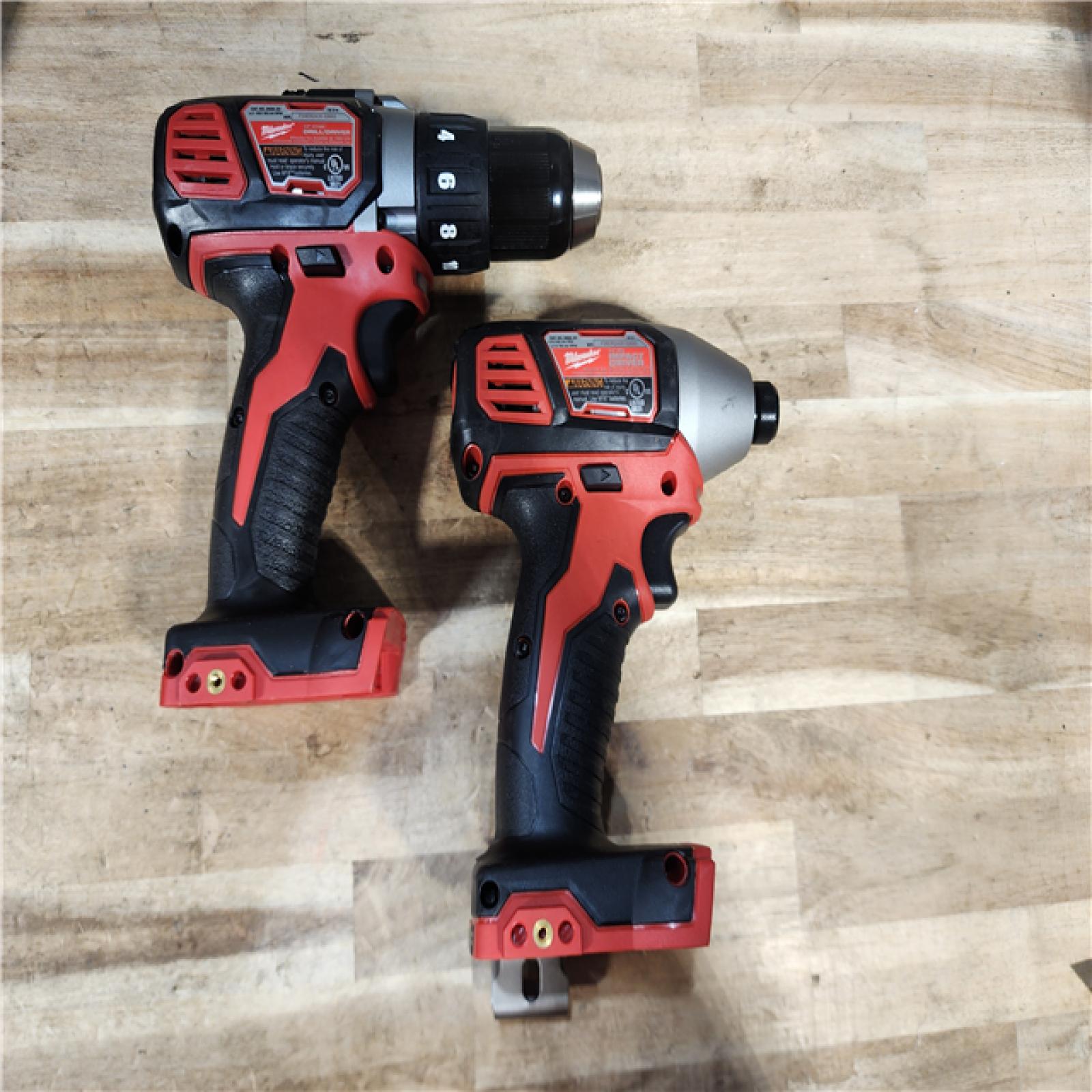 HOUSTON LOCATION - AS-IS Milwaukee 18V Lithium-Ion Cordless Drill Driver/Impact Driver Combo Kit