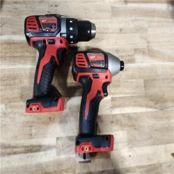 HOUSTON LOCATION - AS-IS Milwaukee 18V Lithium-Ion Cordless Drill Driver/Impact Driver Combo Kit