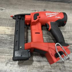 AS-IS Milwaukee FUEL 18-Volt Lithium-Ion Brushless Cordless 18-Gauge 1/4 in. Narrow Crown Stapler (Tool-Only)