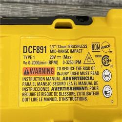 AS-IS DEWALT 20V MAX XR Cordless 1/2 in. Impact Wrench (Tool Only)