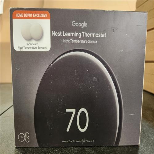 Phoenix AS-IS Google Nest Learning Thermostat (4th Gen) with 2 Nest Temperature Sensor (2nd Gen)