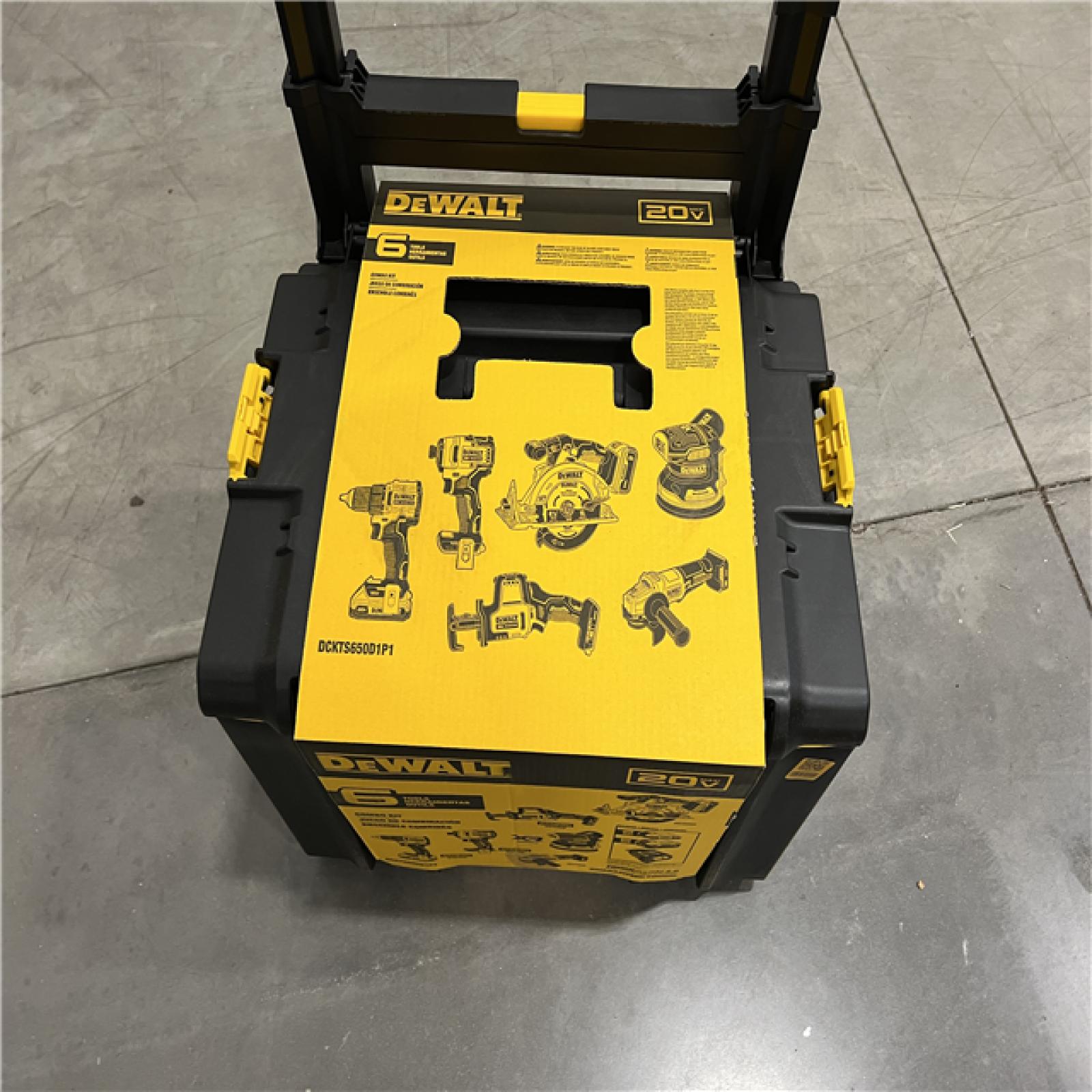 NEW DEWALT 20V Lithium-Ion Cordless 6-Tool Combo Kit with Rolling Toolbox