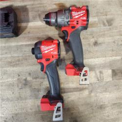 HOUSTON LOCATION - AS-IS MILWAUKEE FUEL 18V Lithium-Ion Brushless Cordless Hammer Drill and Impact Driver Combo Kit (2-Tool) with 2 Batteries