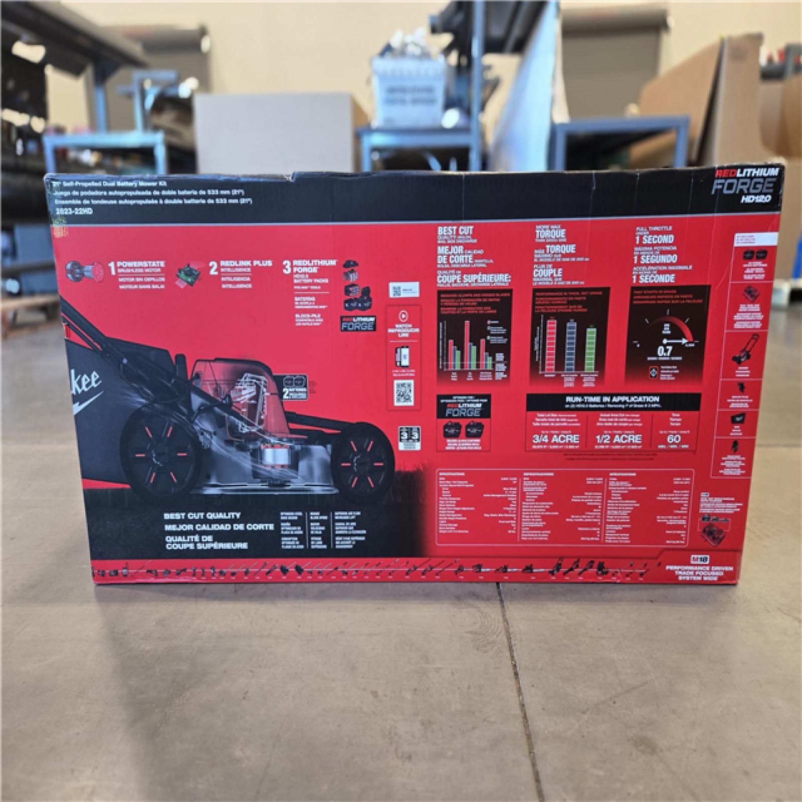 NEW!- Milwaukee 18 FUEL 21 Self-Propelled Dual Battery Mower Kit