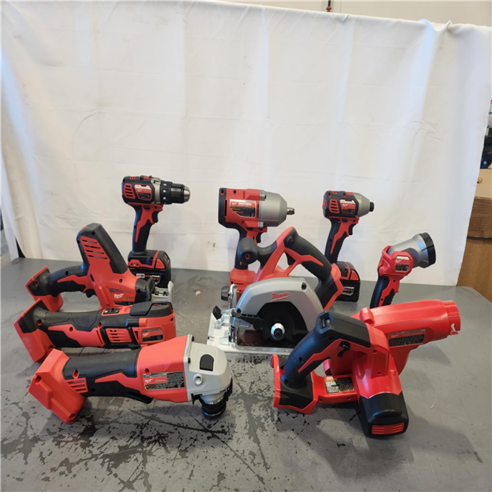 AS-IS- Milwaukee 18-Volt Lithium-Ion Cordless (9-Tool) Combo Kit