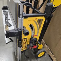 AS-IS DEWALT 15 Amp Corded 10 in. Job Site Table Saw with Rolling Stand