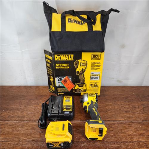 AS-IS DeWalt 20V MAX Atomic 1/4 in. Cordless Brushless 3-Speed Impact Driver Kit